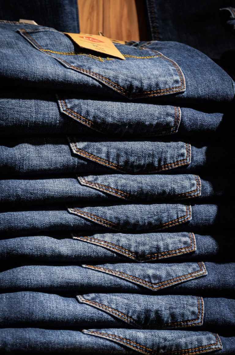 blue jeans clothes shopping